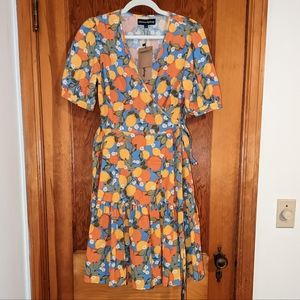 NWT Princess Highway 🍊🍋 Wrap Dress